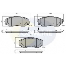 CBP31178 COMLINE Комплект тормозных колодок, дисковый тормоз