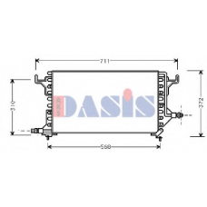 062070N AKS DASIS Конденсатор, кондиционер