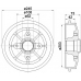 61266 PAGID Тормозной барабан