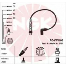 6797 NGK Комплект проводов зажигания