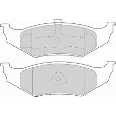 FD6723A NECTO Комплект тормозных колодок, дисковый тормоз