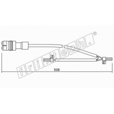 SU.219 fri.tech. Сигнализатор, износ тормозных колодок