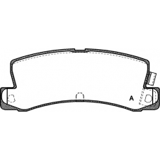 BPA0214.04 OPEN PARTS Комплект тормозных колодок, дисковый тормоз