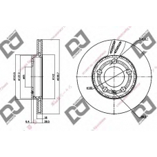 BD1333 DJ PARTS Тормозной диск