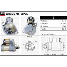 DRS3679N DELCO REMY Стартер