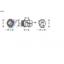 VOK054 AVA Компрессор, кондиционер