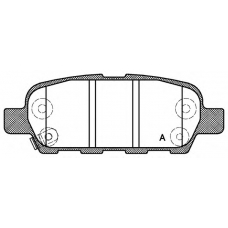 BPA0876.01 OPEN PARTS Комплект тормозных колодок, дисковый тормоз