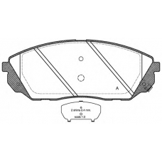 BPA1041.12 OPEN PARTS Комплект тормозных колодок, дисковый тормоз