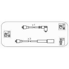 JP351 JANMOR Комплект проводов зажигания