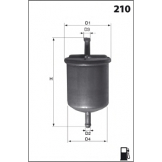 ELE3652 MECAFILTER Топливный фильтр
