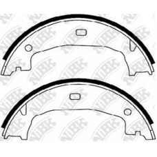 FN0559 NiBK Комплект тормозных колодок, стояночная тормозная с