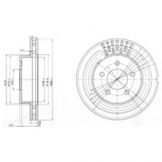 BG3846 DELPHI Тормозной диск