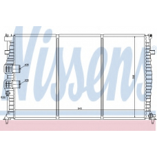 63749 NISSENS Радиатор, охлаждение двигателя