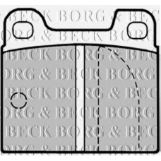 BBP1003 BORG & BECK Комплект тормозных колодок, дисковый тормоз