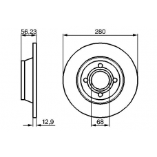 0 986 478 131 BOSCH Тормозной диск