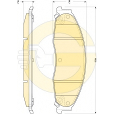 6146019 GIRLING Комплект тормозных колодок, дисковый тормоз