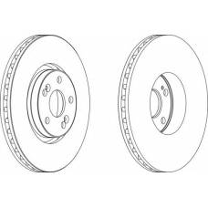 DDF1368-1 FERODO Тормозной диск