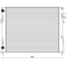 350213113800 MAGNETI MARELLI Радиатор, охлаждение двигателя