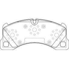 FD7351A NECTO Комплект тормозных колодок, дисковый тормоз