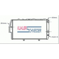 5005101 KUHLER SCHNEIDER Радиатор, охлаждение двигател