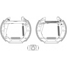 8DB 355 003-721 HELLA Комплект тормозных колодок