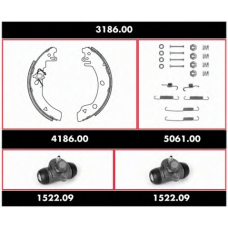 3186.00 REMSA Комплект тормозов, барабанный тормозной механизм