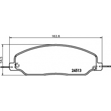 8DB 355 013-101 HELLA PAGID Комплект тормозных колодок, дисковый тормоз