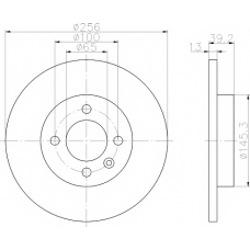 8DD 355 101-641 HELLA PAGID Тормозной диск