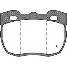 BPA0267.00 OPEN PARTS Комплект тормозных колодок, дисковый тормоз