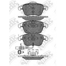 PN0398W NiBK Комплект тормозных колодок, дисковый тормоз