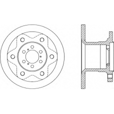 BDA1143.10 OPEN PARTS Тормозной диск