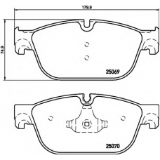 8DB 355 015-061 HELLA Комплект тормозных колодок, дисковый тормоз