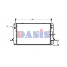 090460N AKS DASIS Радиатор, охлаждение двигателя