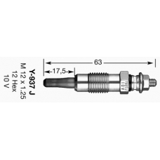 6792 NGK Свеча накаливания