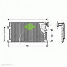 94-6390 KAGER Конденсатор, кондиционер