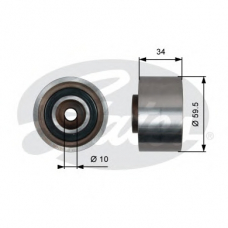 T42222 GATES Паразитный / Ведущий ролик, зубчатый ремень