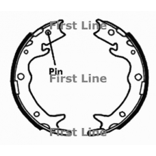 FBS656 FIRST LINE Комплект тормозных колодок, стояночная тормозная с