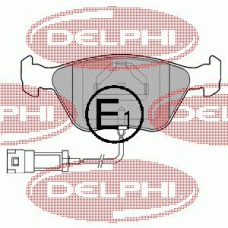 LP886 DELPHI Комплект тормозных колодок, дисковый тормоз