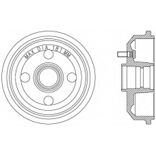 BAD9059.40 OPEN PARTS Тормозной барабан