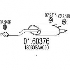 01.60376 MTS Глушитель выхлопных газов конечный