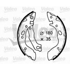 562608 VALEO Комплект тормозных колодок