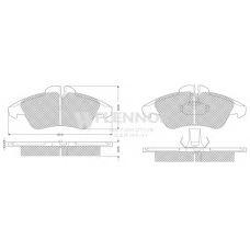 FB210194 FLENNOR Комплект тормозных колодок, дисковый тормоз