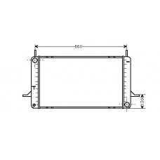 FD2159 AVA Радиатор, охлаждение двигателя