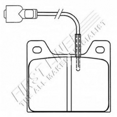 FBP1016 FIRST LINE Комплект тормозных колодок, дисковый тормоз