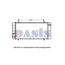 370032N AKS DASIS Радиатор, охлаждение двигателя