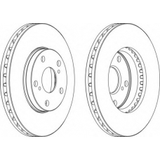 DDF501-1 FERODO Тормозной диск