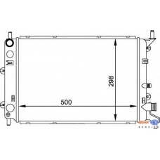 8MK 376 714-171 HELLA Радиатор, охлаждение двигателя