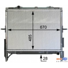 8MK 376 763-611 HELLA Радиатор, охлаждение двигателя