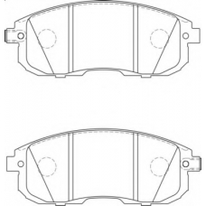 FD7593A NECTO Комплект тормозных колодок, дисковый тормоз