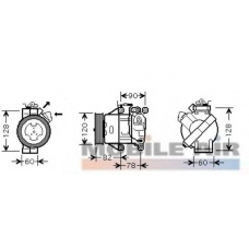 5300K479 VAN WEZEL Компрессор, кондиционер